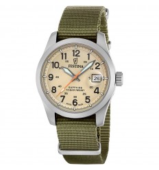 Festina Swiss Made Field men's compact NATO khaki F20082/1