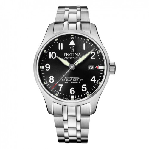 Rellotge home Festina Swiss Made automàtic F20151/D negre acer