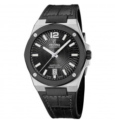 Rellotge home Festina Swiss Made automàtic F22005/4 negre pell