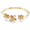 Brazalete Idyllia Swarovski flor multicolor baño tono oro 5732387