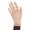 Brazalete Idyllia Swarovski flor multicolor baño tono oro 5732387