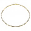 Swarovski Matrix Tennis necklace round cut white gold plated 5681795