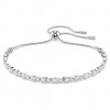 Swarovski Matrix Tennis bracelet round cut white rhodium plating 5677813
