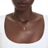 Colgante Swarovski Stilla Attract talla redonda blanco tono oro 5723298