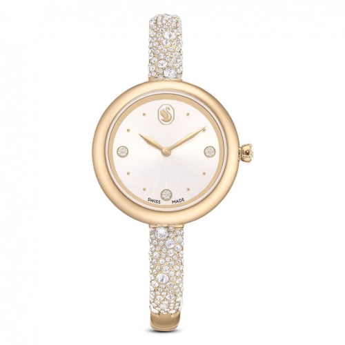 Reloj Swarovski Sublima tono dorado brazalete acero cristales 5734635
