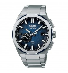 Reloj Seiko Astron GPS Solar caja titanio esfera azul SSJ023J1
