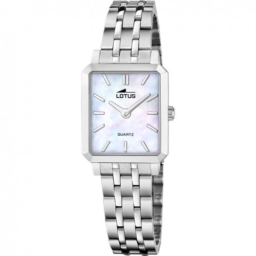 Lotus Old Money women's watch rectangular case and pearly dial 19008/1