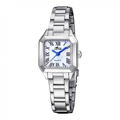 Reloj Lotus mujer Old Money caja cuadrada esfera blanca 19034/2