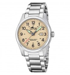 Reloj Lotus Minimalist For Him hombre esfera marrón correa acero 19054/1