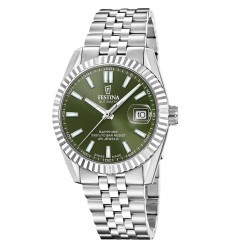 Rellotge Festina swiss made automàtic acer esfera verda F20090/3