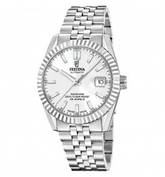 Rellotge Festina swiss made automàtic acer esfera blanca F20090/1