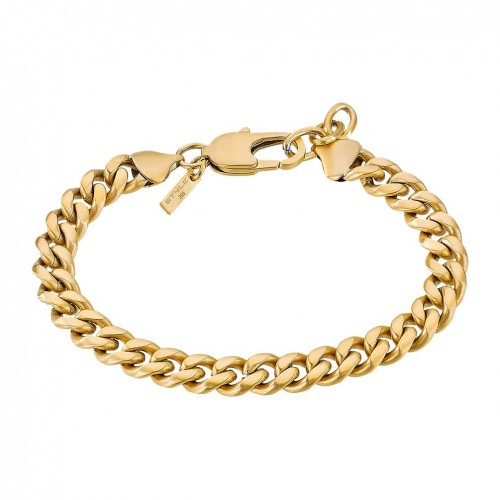 Lotus Style men's bracelet gold-plated steel links LS2597-2/2