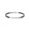 Pulsera Kidult de cerámica con placa central plateada 831116