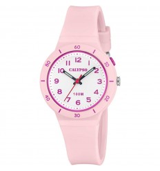 Reloj Calypso infantil K5848/1 Sweet Time de caucho rosa