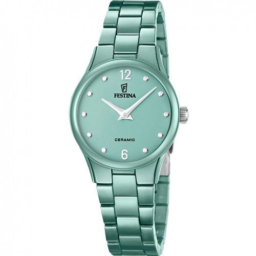 Festina Ceramic women’s green watch F20751/3