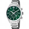 Festina F20343/B men’s green chronograph stainless steel watch