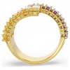 Swarovski Matrix ring mixed sizes multicolor gold‑tone plating