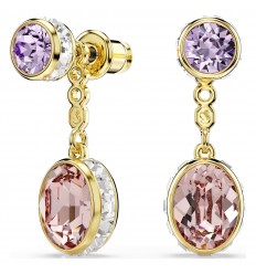Pendientes Chroma Swarovski tallas mixtas multicolores tono oro 5738478