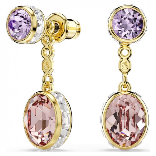 Pendientes Chroma Swarovski tallas mixtas multicolores tono oro 5738478