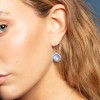 Pendientes Lotus Silver tono plata circonita malva LP3921-4/4