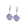 Pendientes Lotus Silver tono plata circonita malva LP3921-4/4