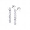 Pendientes largos Lotus Silver Colors plata y circonitas LP3839-4/1
