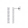 Pendientes largos Lotus Silver Colors plata y circonitas LP3839-4/1