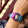 Reloj Calypso Color Splash K5874/3 unisex digital bicolor morado azul caucho 5 ATM