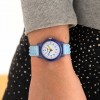 Reloj Calypso K5876/2 analógico blanco azul caucho 5 ATM