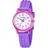 Calypso K5876/3 white purple analogue rubber watch 5 ATM