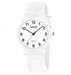 Rellotge Calypso Sweet Time K5880/1 Dona Esfera Blanca corretja blanca