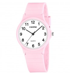 Reloj Calypso Sweet Time K5880/2 mujer rosa claro esfera blanca