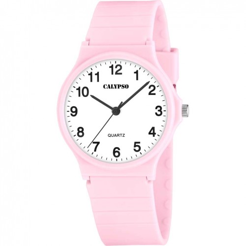 Reloj Calypso Sweet Time K5880/2 mujer rosa claro esfera blanca