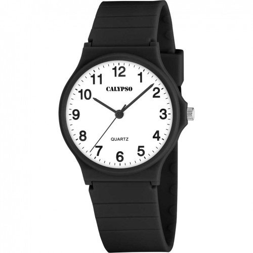 Rellotge Calypso Sweet Time K5880/5 negre esfera blanca corretja negra