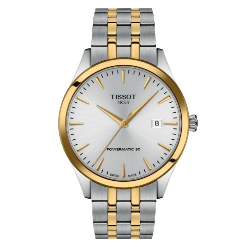 Reloj Tissot Classic Dream 40mm automático esfera plata T1584072203100