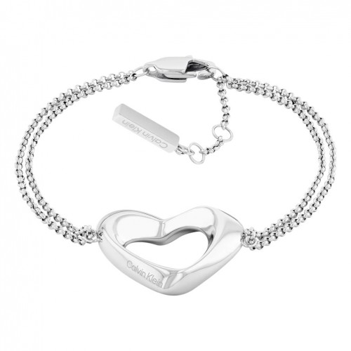 Calvin Klein 35000758 women’s double‑chain heart bracelet