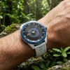 Lotus Connected Full D men's hybrid smartwatch white blue rubber black dial 20001/1