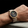 Reloj Lotus Connected Full D hombre caucho beige dorado esfera negra roja 20001/2