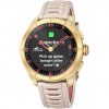 Reloj Lotus Connected Full D hombre caucho beige dorado esfera negra roja 20001/2
