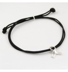 Pulsera Plata Marató TV3 Negra BR502MM01