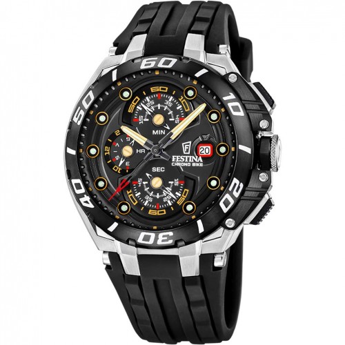 Reloj Festina Chrono Bike negro F20755/8 correa de caucho