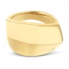 Calvin Klein Sculpted Women's Ring Gold Plated Stainless Steel Sculptural Design 35000822D