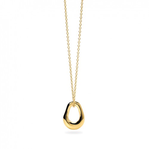Collar Kidult daurat cadena roló penjoll oval 851067 dona