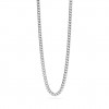 Kidult men's silver steel curb chain necklace 851068
