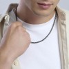 Collar Kidult hombre cadena espiga acero gunmetal 50cm 851081