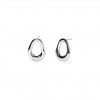 Arracades d'acer platejat forma oval Kidult 861089 per a dona