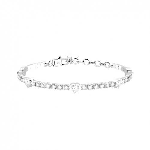 Kidult tennis adjustable bracelet with crystals and hearts 732359