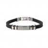 Pulsera Kidult de silicona para hombre con placa central 831173