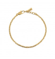 Kidult gold-plated steel bracelet with elongated mesh links 831206