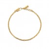 Kidult gold-plated steel bracelet with elongated mesh links 831206